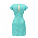 Vestido Aquamarina y Nude- S 