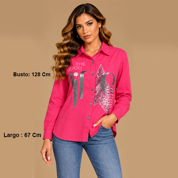Camisa Made in Italy Rosado- L 