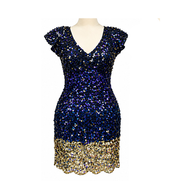Vestido Arden B. Lentejuelas- S