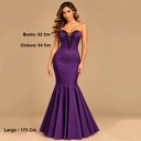 Vestido BEBE Morado y Negro- M 