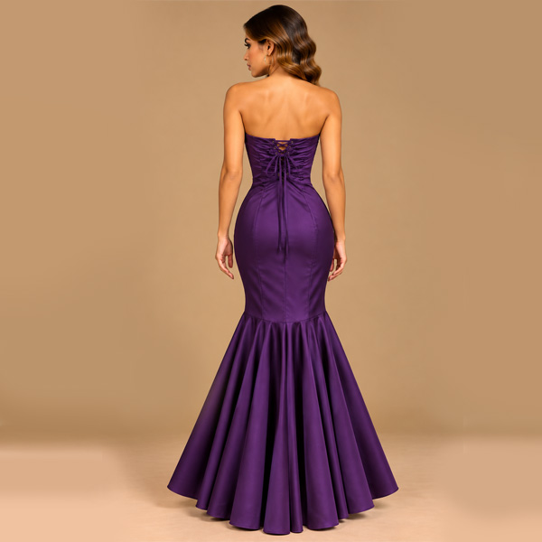 Vestido BEBE Morado y Negro- M 
