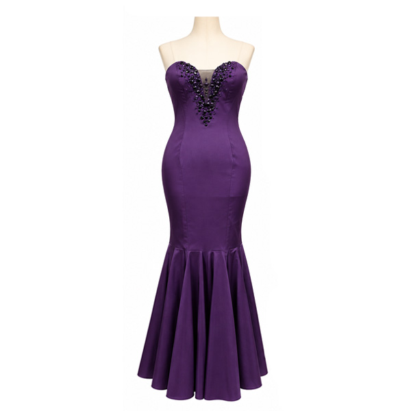 Vestido BEBE Morado y Negro- M 