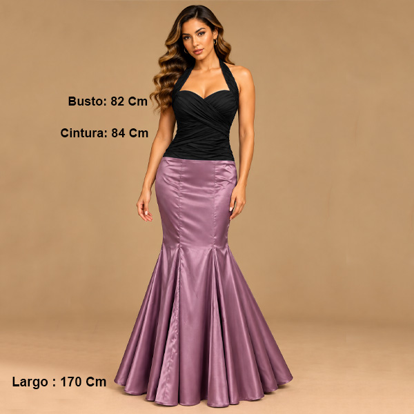 Vestido de Gala BEBE Bicolor- S