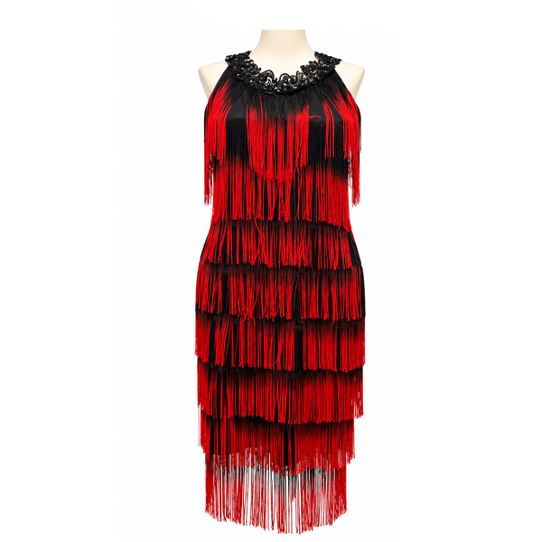 Vestido Fulvia Monti Rojo y Negro- M
