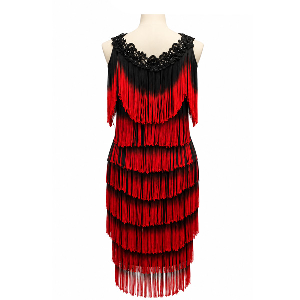 Vestido Fulvia Monti Rojo y Negro- M