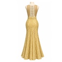 Vestido Largo de Fiesta Beige- S