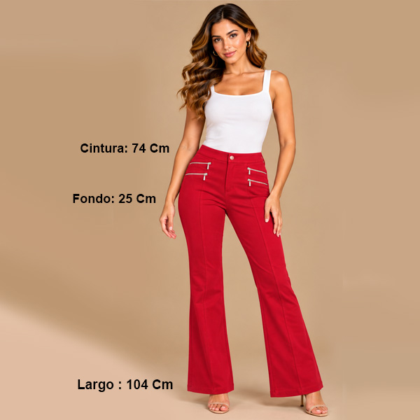 Pantalon Absolu Rojo Cereza- S