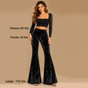 Pantalon Terciopelo Negro- M