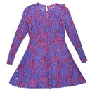 Vestido Aishop  Lila y Rojo- S