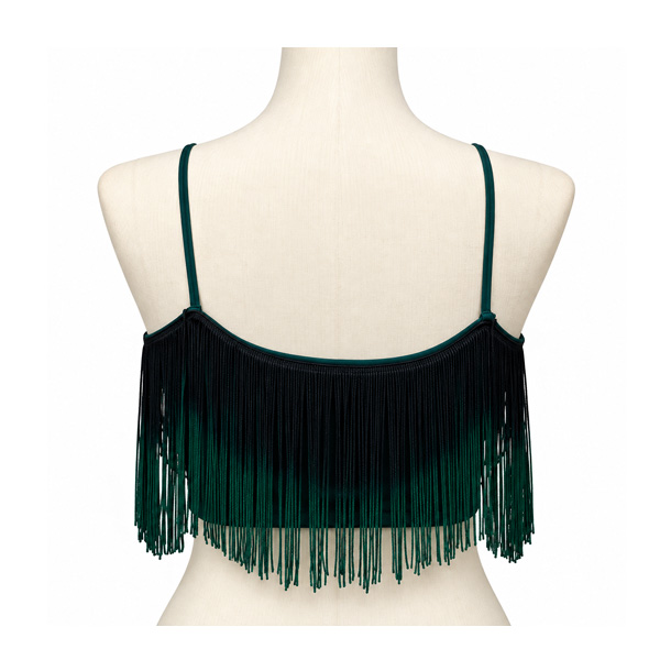 Top Fulvia Monti Verde Oscuro y Negro- S