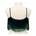 Top Fulvia Monti Verde Oscuro y Negro- S