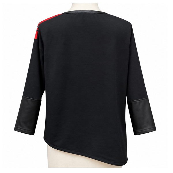 Sweater Fulvia Monti Rojo y Negro- L