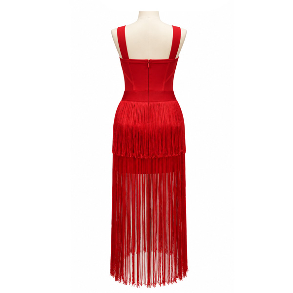 Vestido Rojo Intenso- M