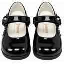 Zapatos Junior Negro Patente- 24