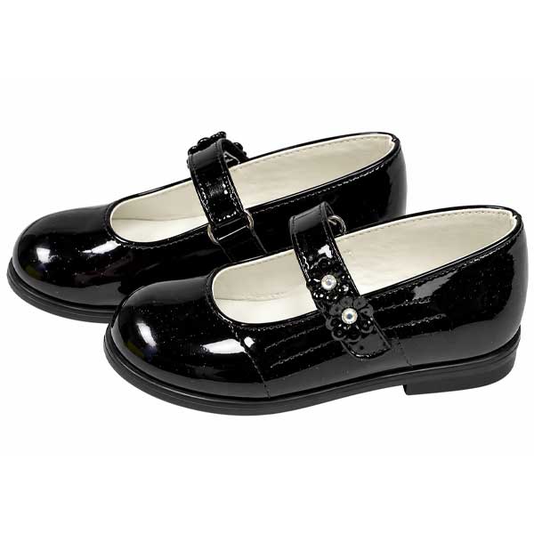 Zapatos Junior Negro Patente- 24
