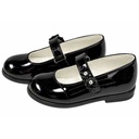 Zapatos Junior Negro Patente- 24