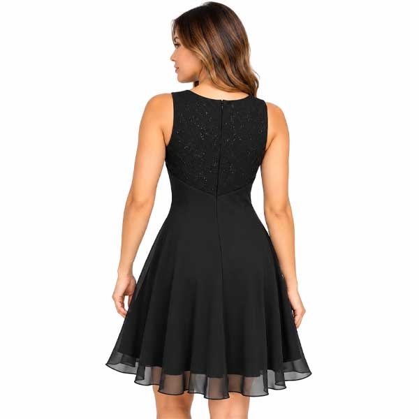 Vestido Evan Picone Negro- M
