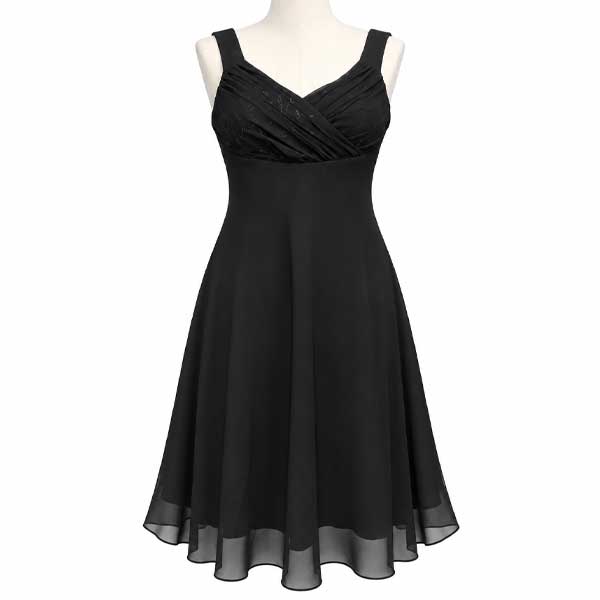 Vestido Evan Picone Negro- M