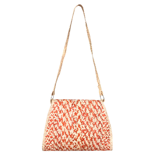 Cartera Artesanal Nude y Coral