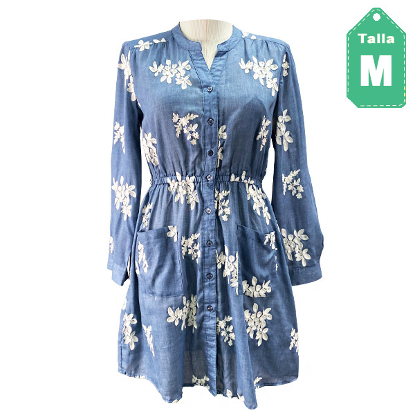 Vestido Established Azul- M