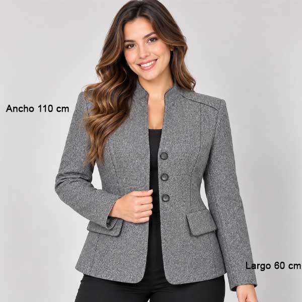Blazer Lola Valdueza Gris - 46