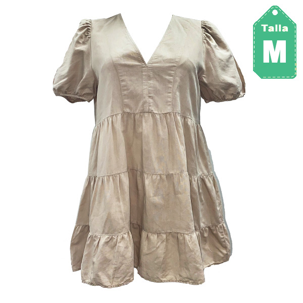 Vestido Zara Nude- M