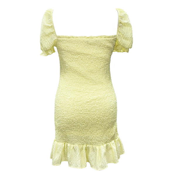 Vestido Zara Amarillo Pastel- L
