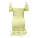 Vestido Zara Amarillo Pastel- L