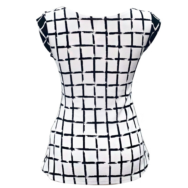 Blusa Fuego Blanco y Negro- M