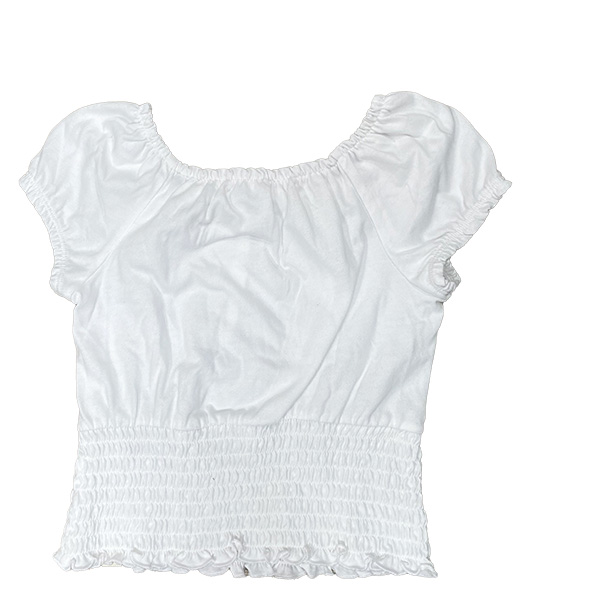 Blusa Abercrombie Blanco- 7/8