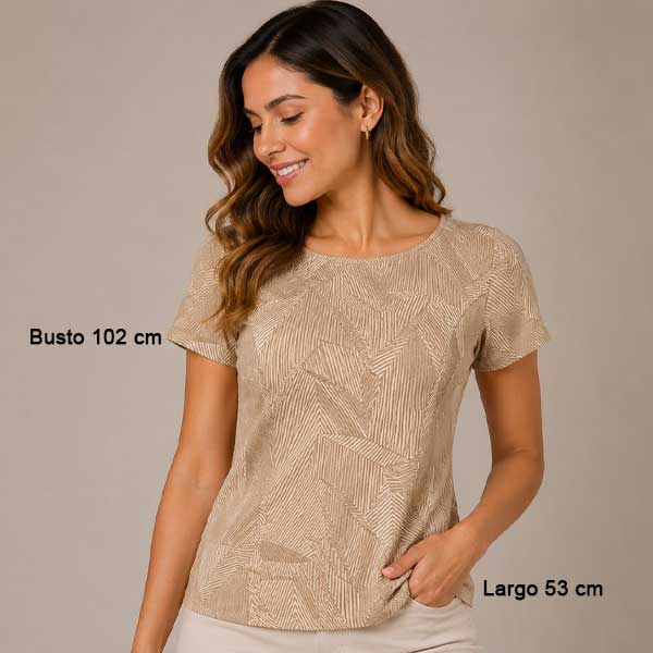 Blusa Ba&co Beige - M