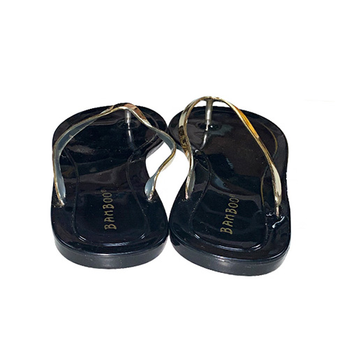 Sandalias Bamboo Negro y Dorado- 36