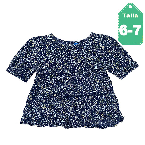 Blusa Old Navy Floral- 6/7