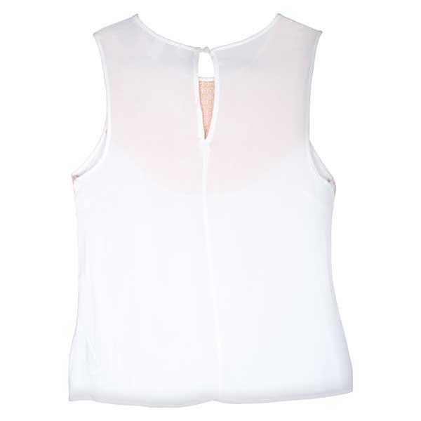 Blusa Forever21 Nude y Blanco- M