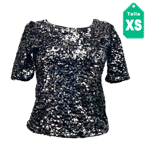 Blusa HyM Lentejuelas- XS