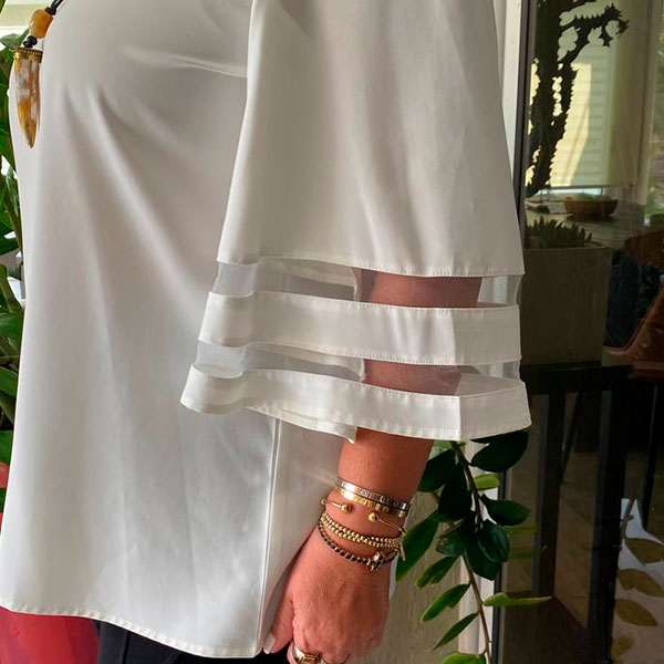 Blusa Bzaizcag Blanco- XL