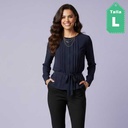 Blusa Carolina Herrera Azul Oscuro- L