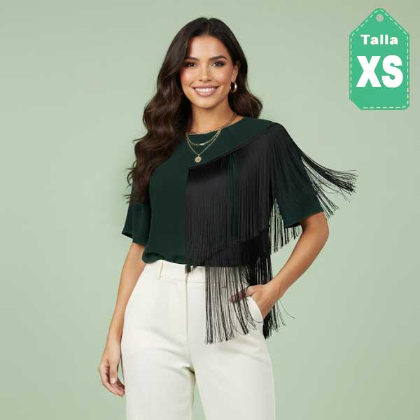 Blusa Zara Verde Oscuro- XS