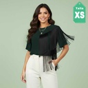 Blusa Zara Verde Oscuro- XS