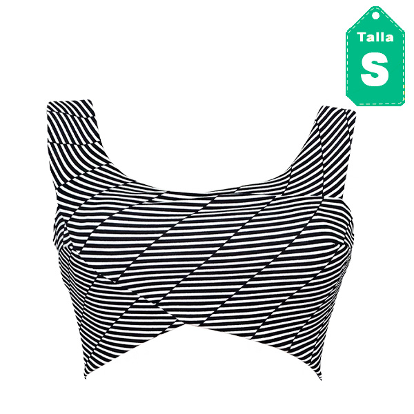 Crop Top Bershka Rayas- S