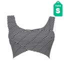 Crop Top Bershka Rayas- S