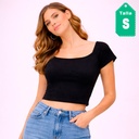 Crop Top Granada Negro- S