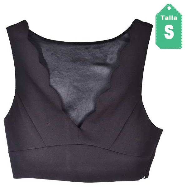Crop Top Missguided Negro- S