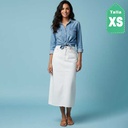 Falda Zara Blanco Hueso- XS