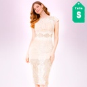Vestido Forever21 Beige y Nude- S