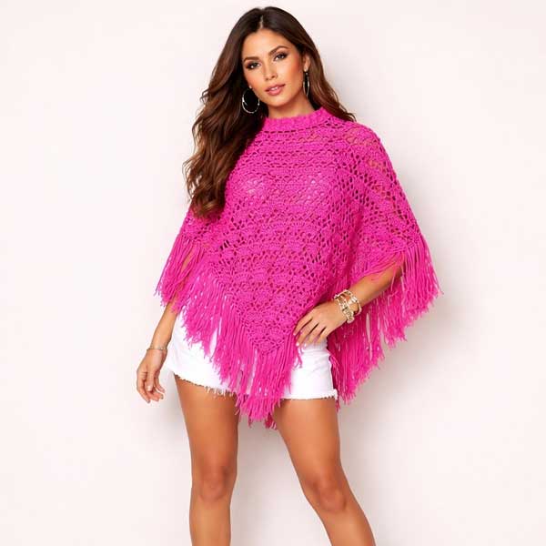 Poncho Kenneth Cole Fucsia