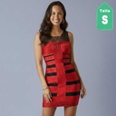 Vestido BCBG Rojo y Negro- S