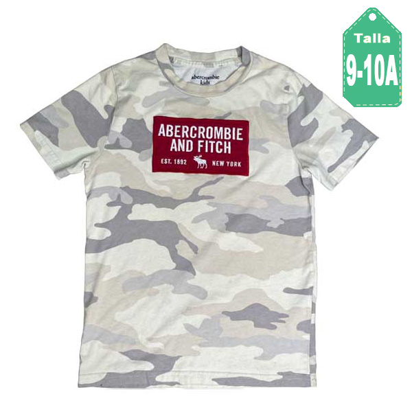 Camiseta Abercrombie Camuflaje- 9/10