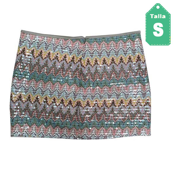 Falda Express Lentejuelas- S