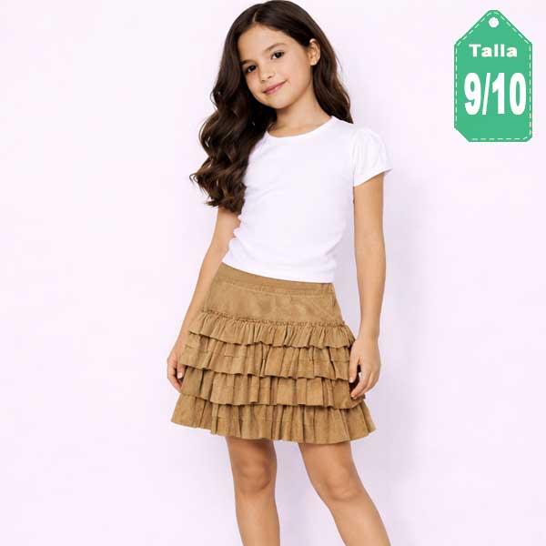 Falda Zara Kids Ocre- 9/10